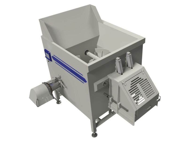 Overlapping Paddle Mixer with Feedscrew Discharge – Quality Food